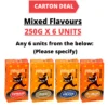 Carton Deal  Monjava Coffee Ground Brick Pack Mixed Flavours  250g x 6 Units