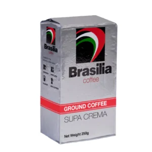 Brasilia Coffee Ground Brick Pack Espresso Supa Crema 250g  100  Arabica Coffee Powder