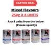 Carton Deal   Brasilia Coffee Ground Brick Pack Mixed Flavours 250g x 8 Units