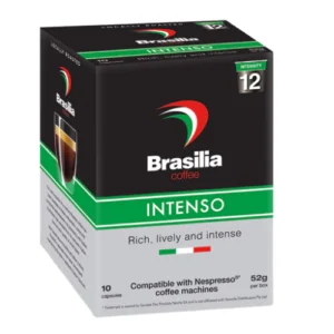 Brasilia Coffee Capsule  Intenso  52g  10 Capsules  Compatible with Nespresso Machine