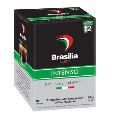 Brasilia Coffee Capsule  Intenso  52g  10 Capsules  Compatible with Nespresso Machine