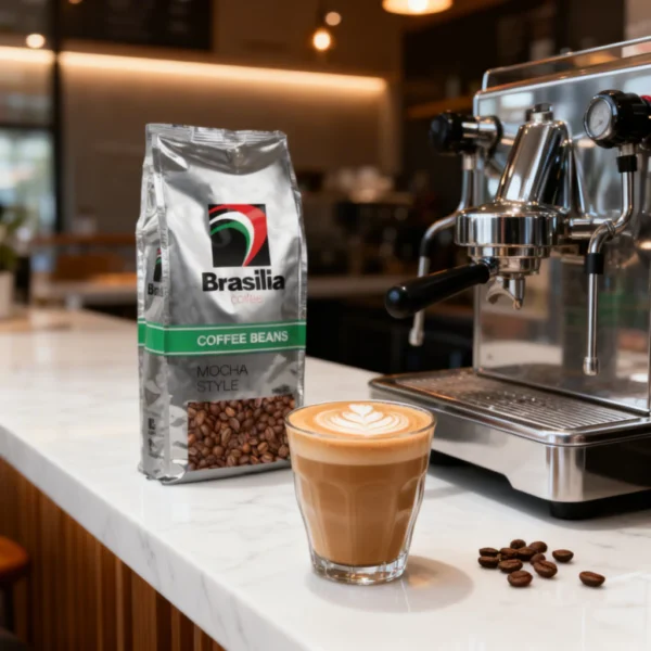 Brasilia Coffee Beans Mocha Blend 500g  100  Roasted Whole Arabica Coffee Beans