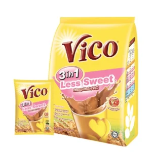 Vico 3 in 1 Less Sweet Chocolate Malt Drink 35gm 12  s